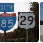 Interstate 385 and 185 in South Carolina