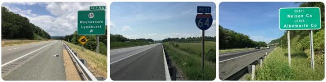 Interstate 64 in Virginia